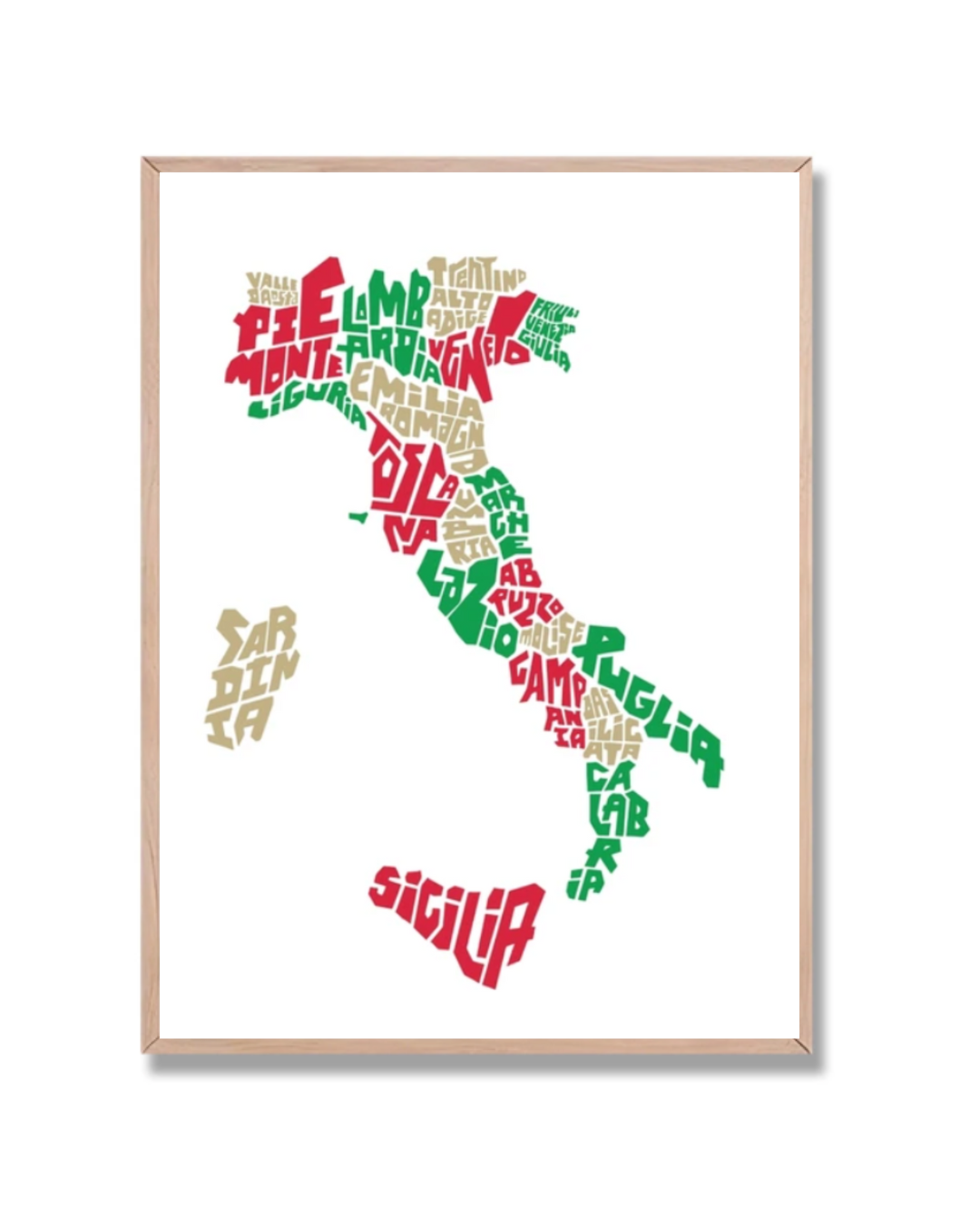 Mapa Tipográfico de Italia