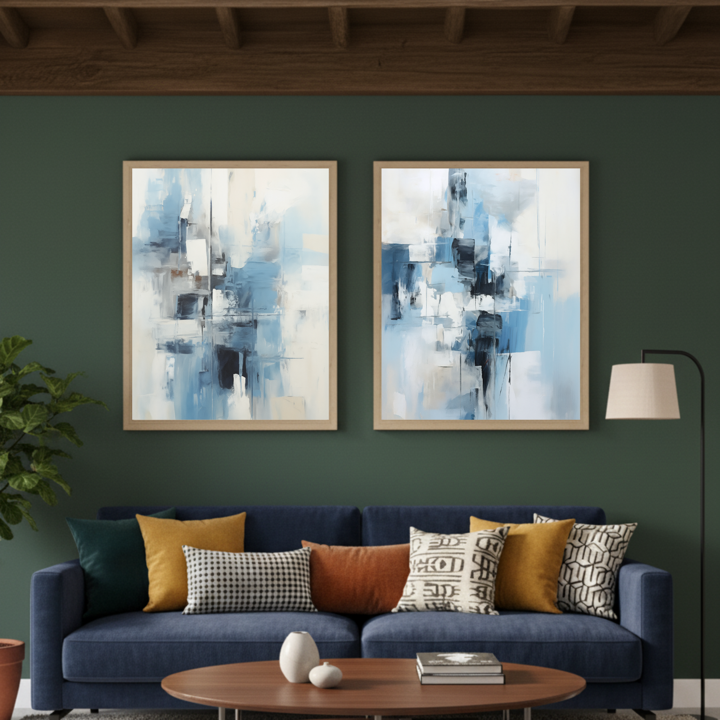 Set de 2 Abstracto #69