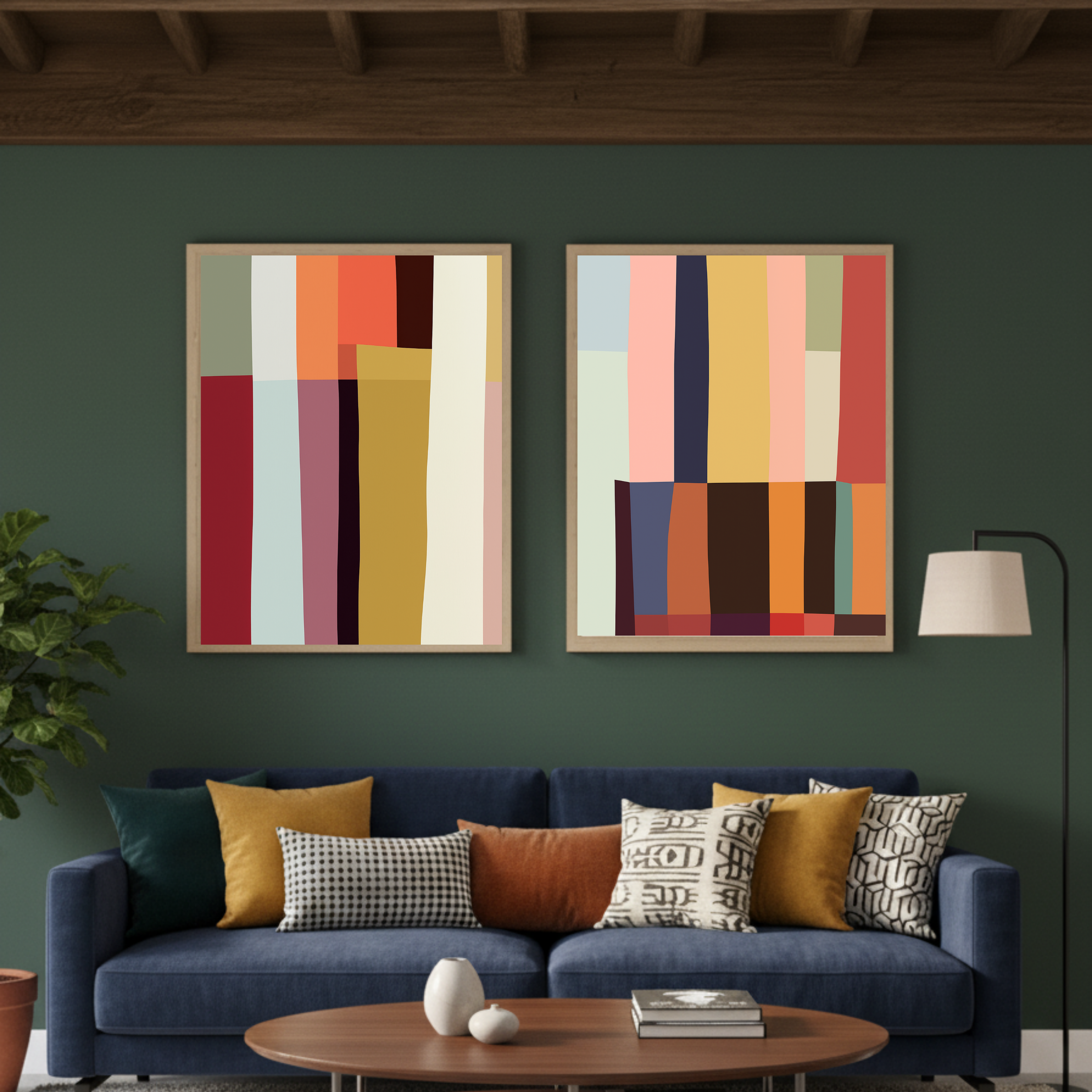 Set de 2 Abstracto #70