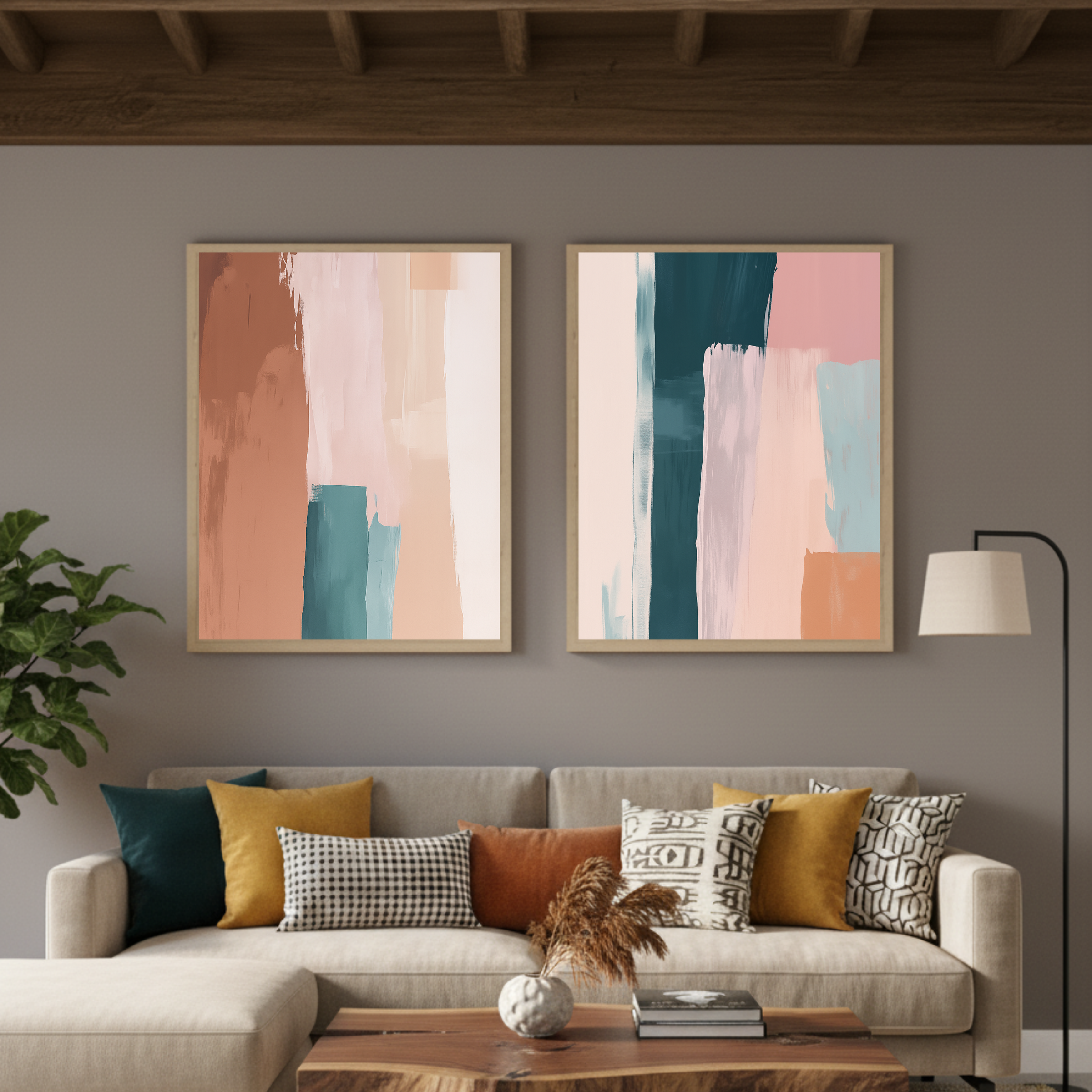 Set de 2 Abstracto #72