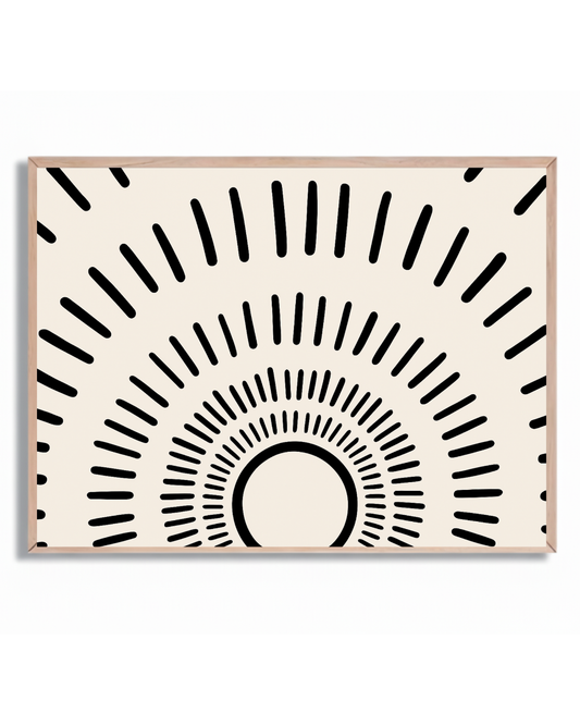 Abstracto Sol Radial