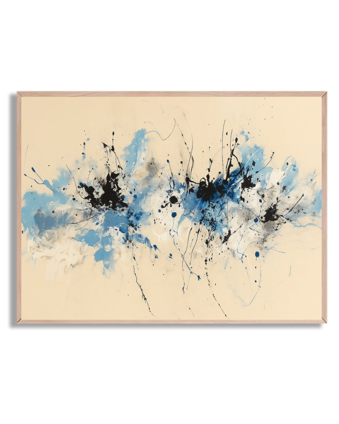 Abstracto azul y negro