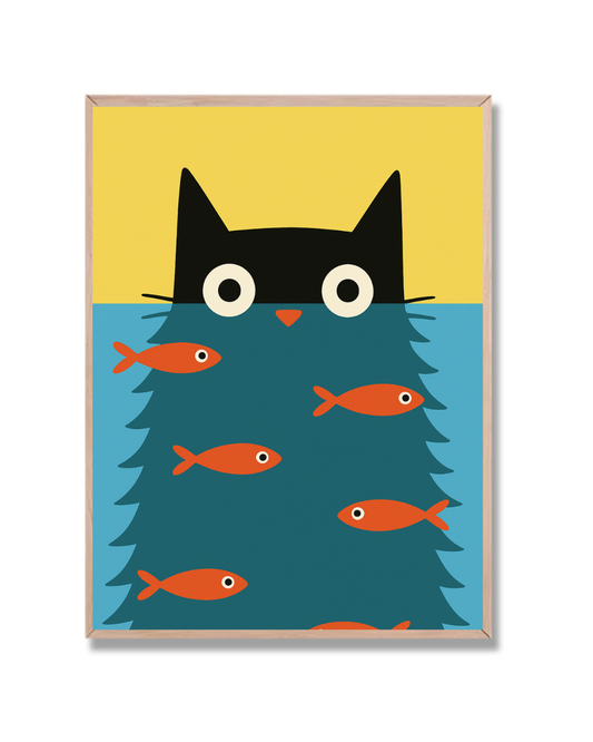 Gato y Peces