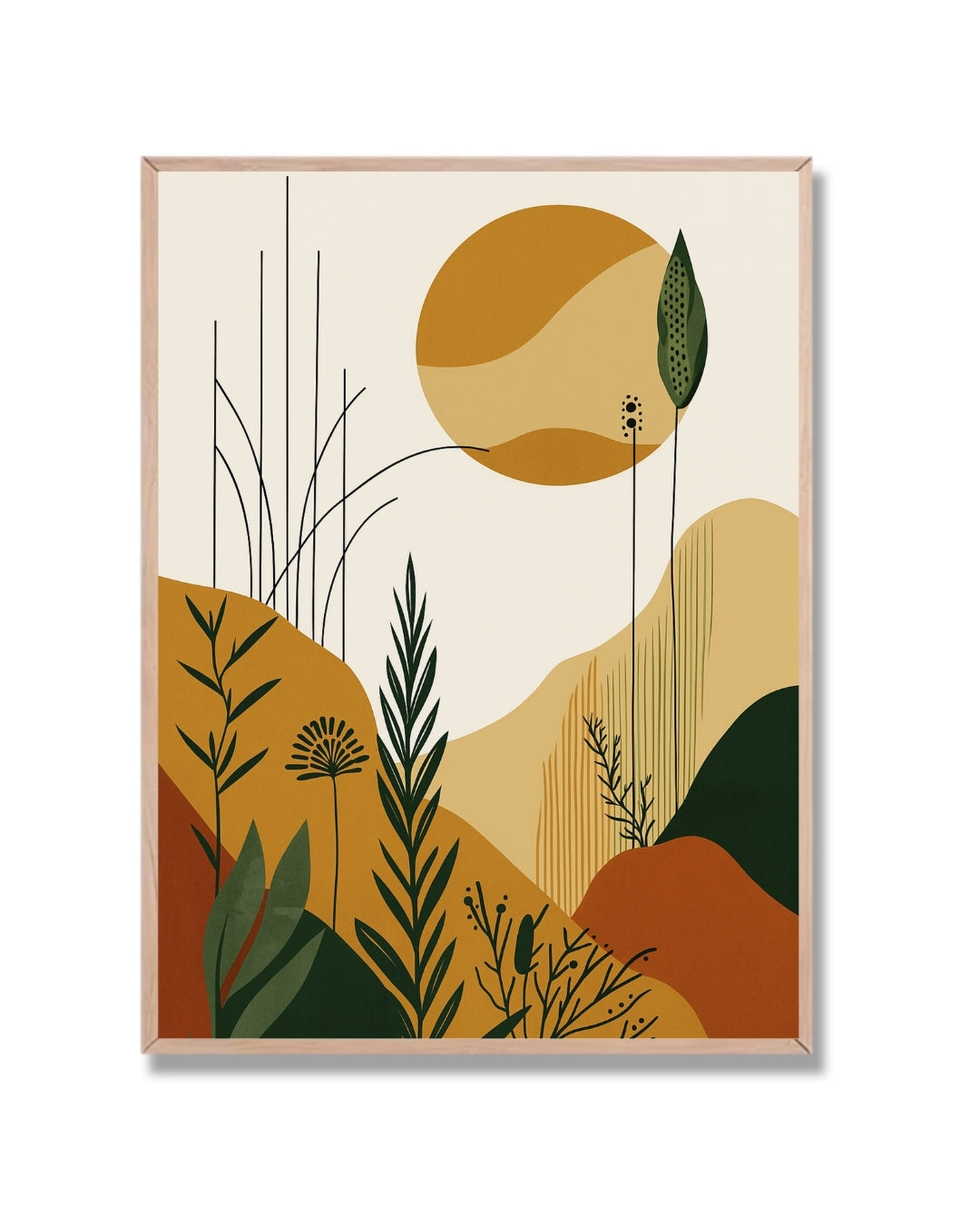 Paisaje abstracto minimalista