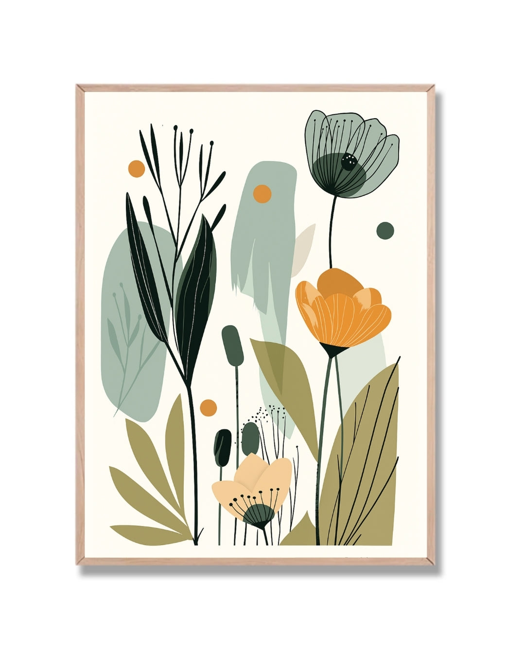 Ramo botánico abstracto