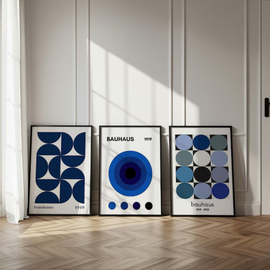 Set de 3 Bauhaus Cobalto