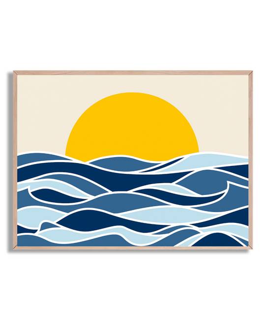 Sol y Mar Abstracto
