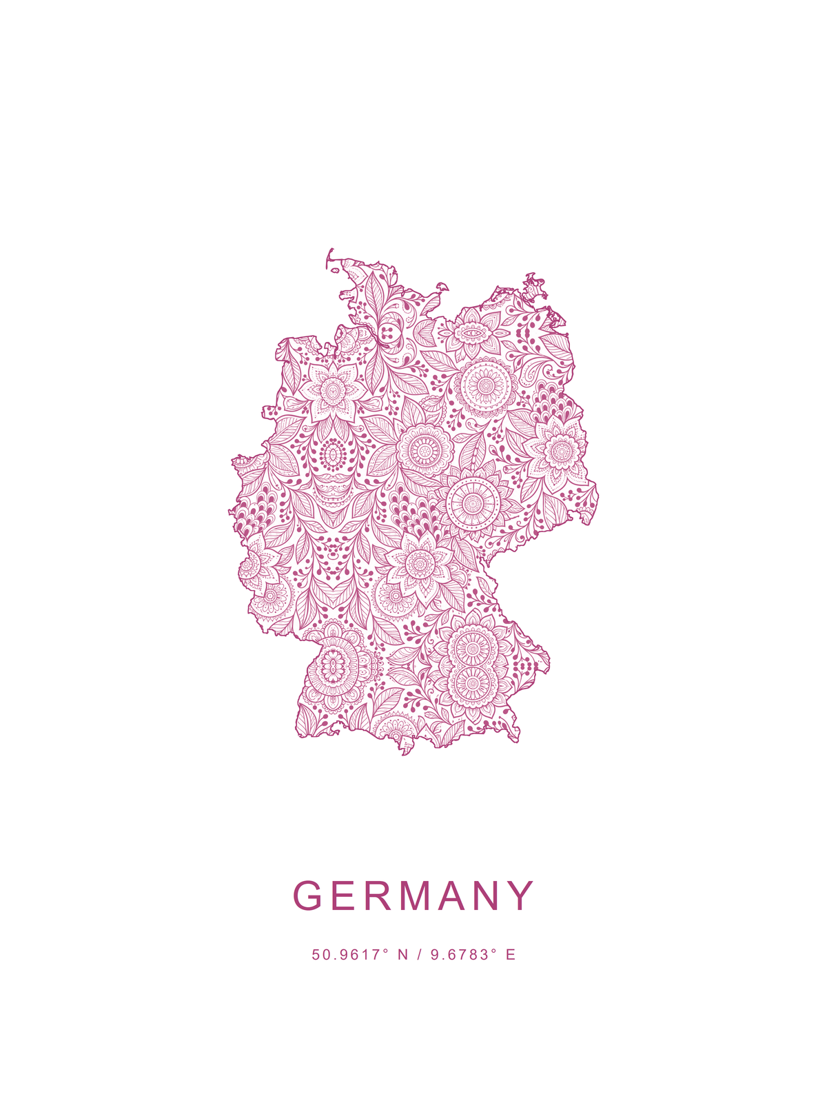 Alemania 2 — mapa decorativo 3:4