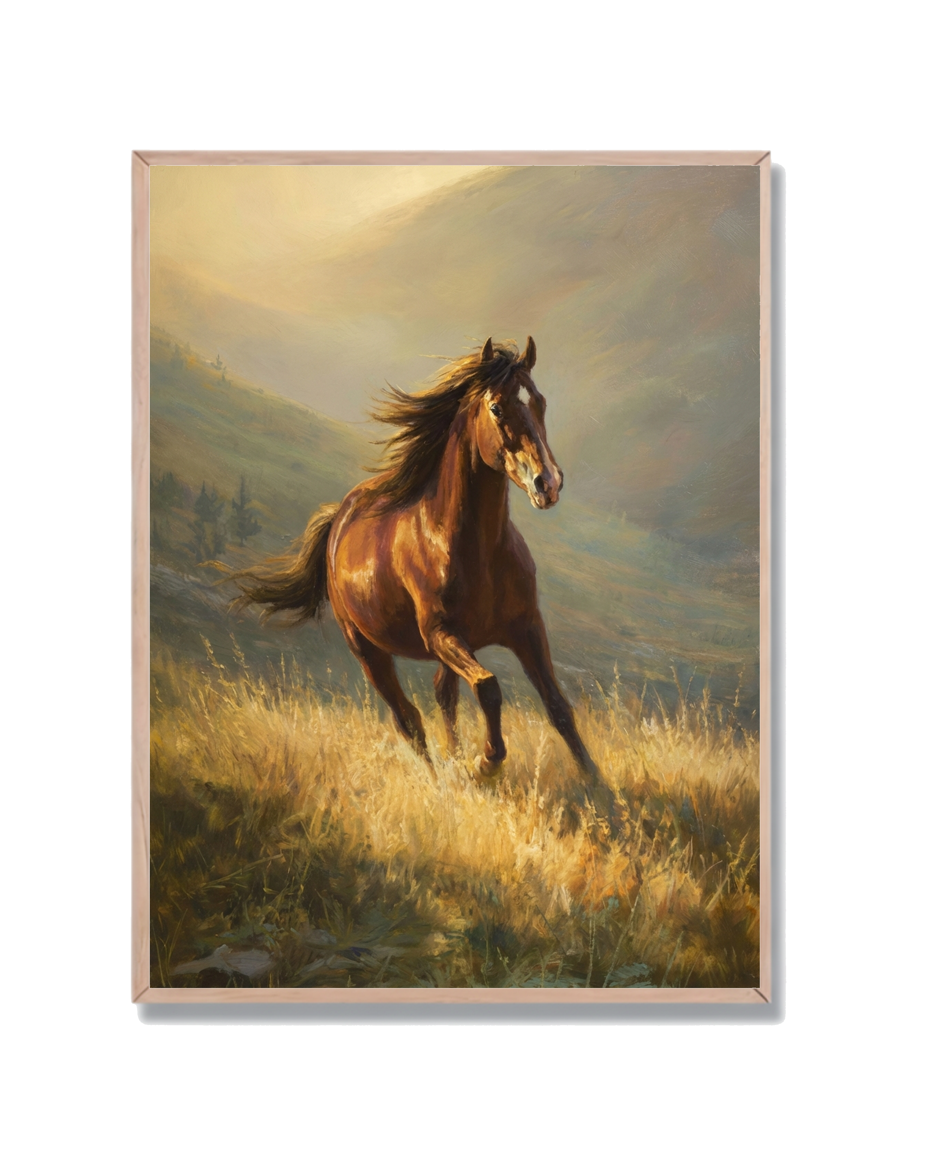 Caballo Galopando Montaña