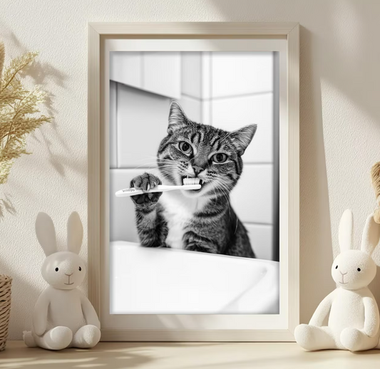 Gato baño 5
