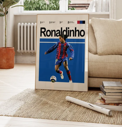 Ronaldinho Barcelona Poster
