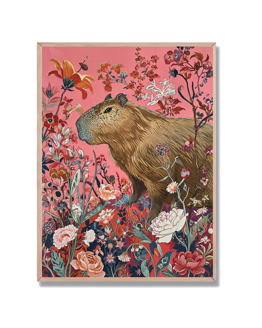 Capybara Flora Rosa