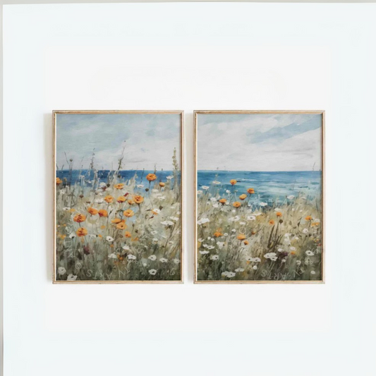 Set de 2 Flores y Mar