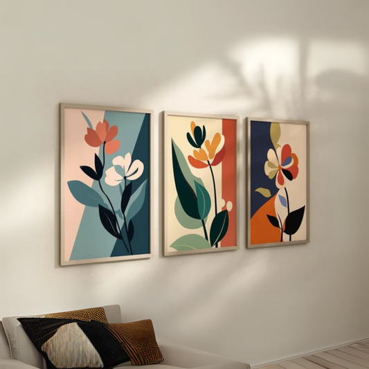 Set de 3 Retro Flores