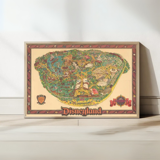Disenyland Mapa Vintage