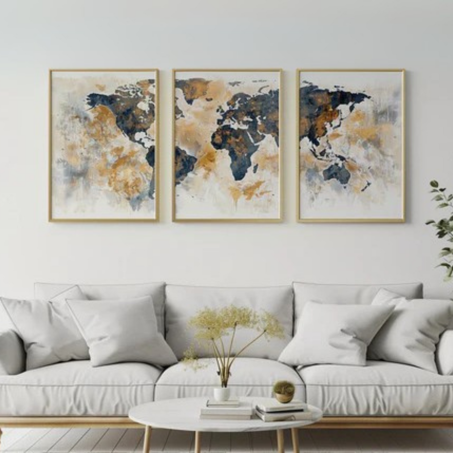 Set de 3 Mapamundi Art