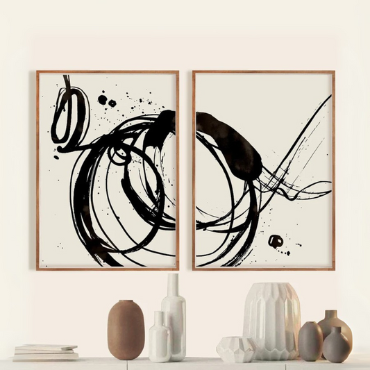 Set de 2 Abstracto #48