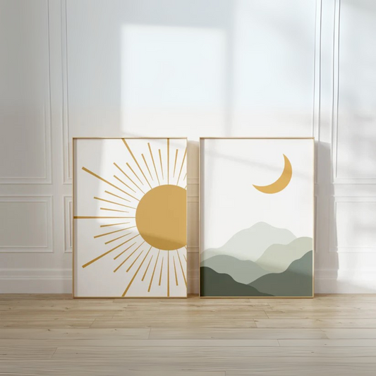Set de 2 Sol y Luna Infantil #1