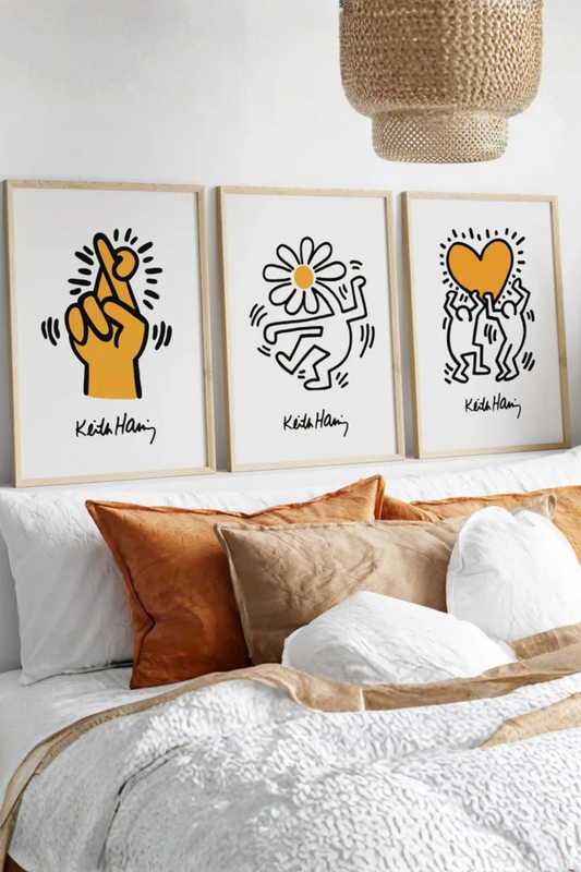 Set de 3 Keith Haring 1