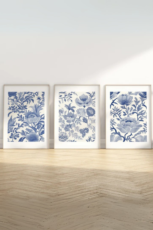 Set de 3 Flores Azules #2