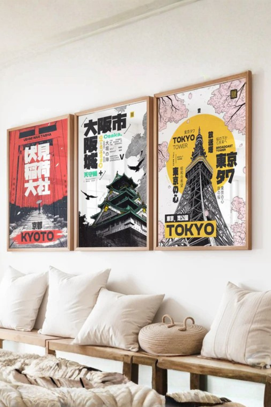 Set de 3 Ciudades Japonesas