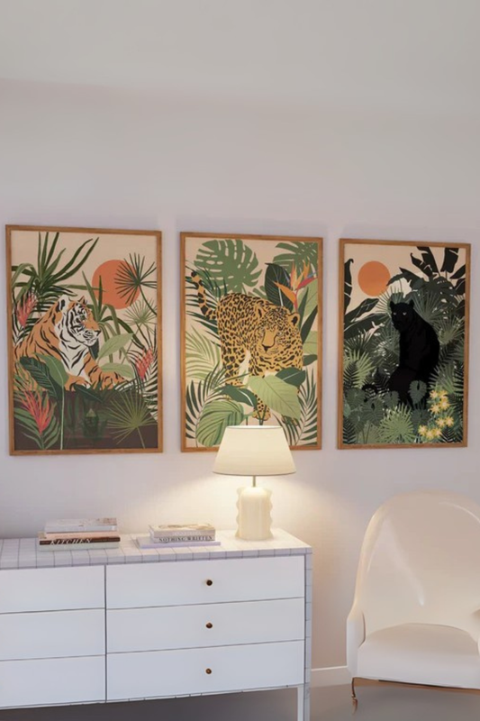 Set de 3 Jungla Y Animales