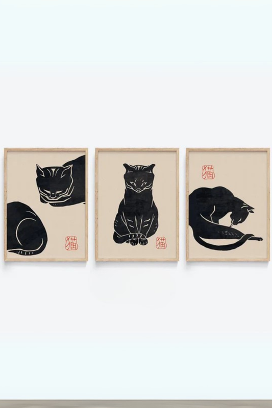 Set de 3 Gatos Japoneses