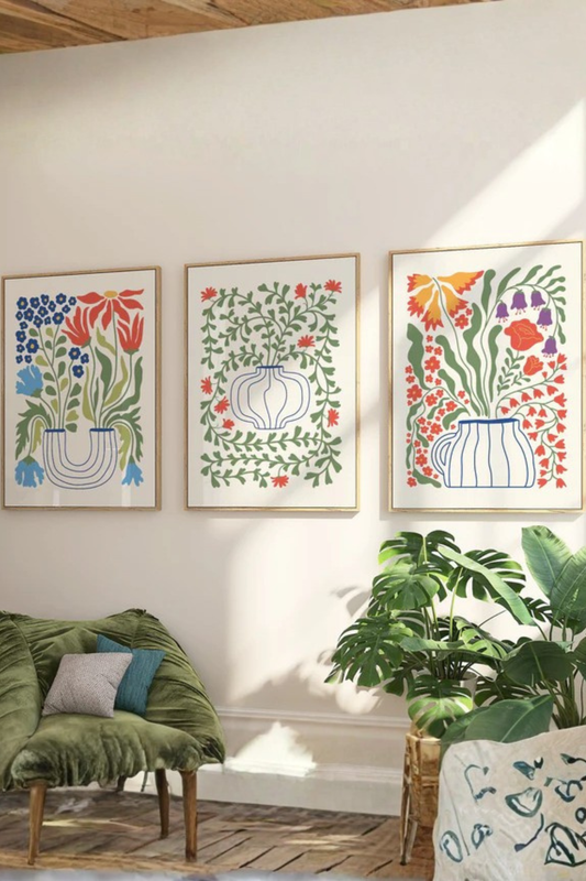 Set de 3 Plantas Colorido