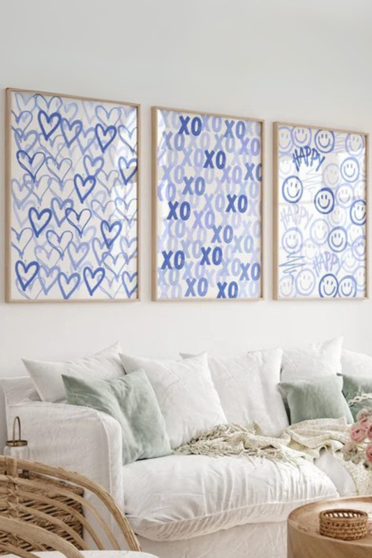 Set de 3 Graffity Azul