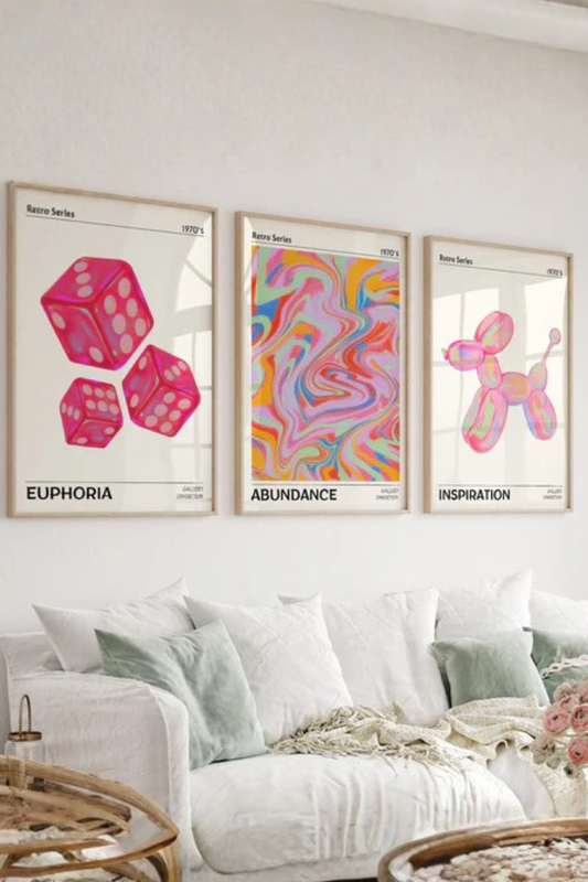 Set de 3 Pop Pink