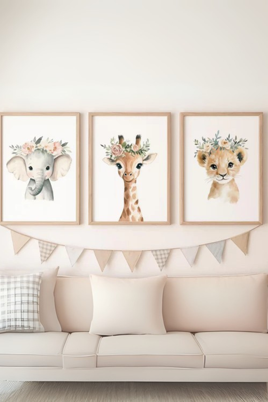 Set de 3 Safari Infantil