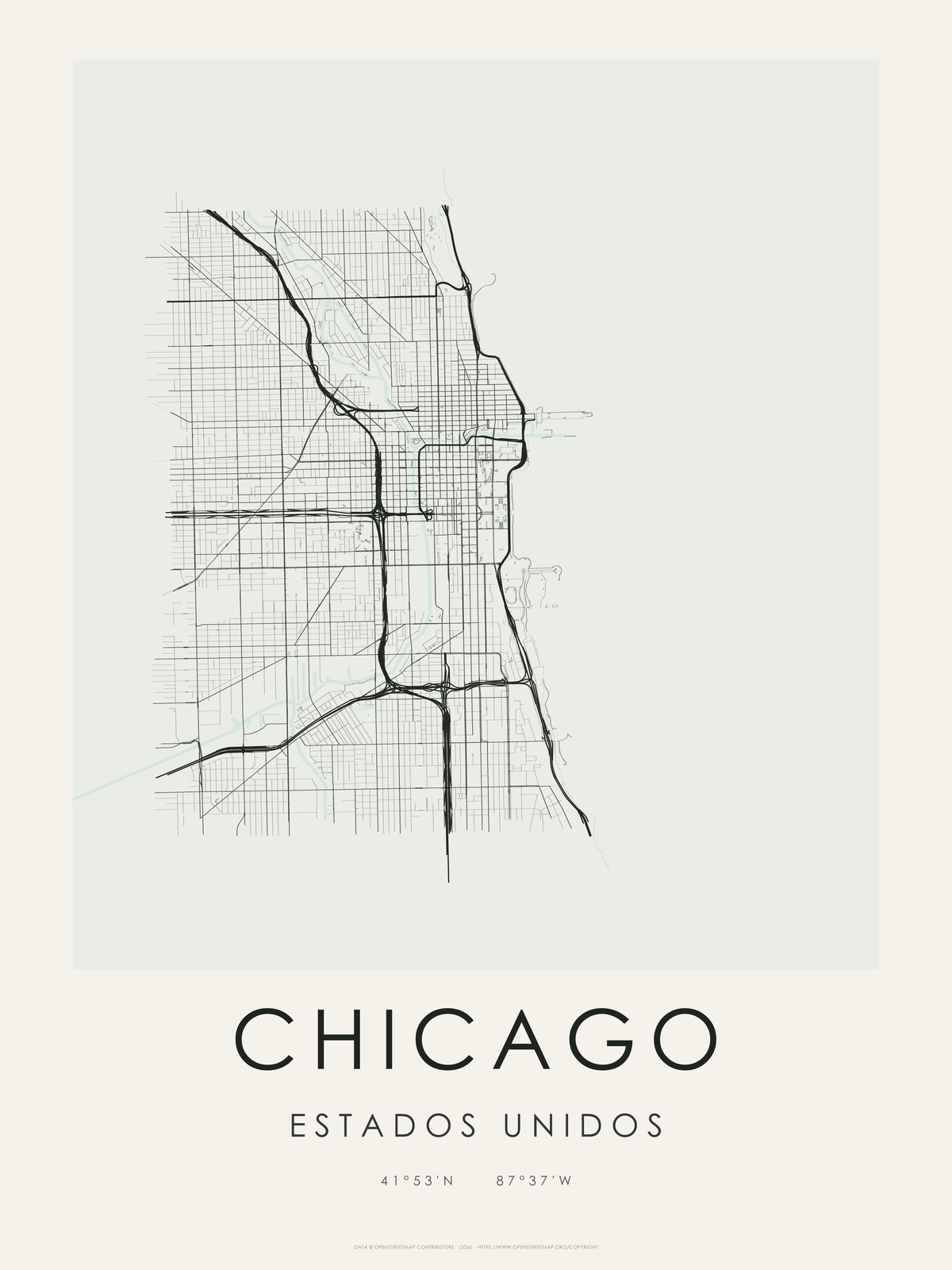 Chicago 1 — mapa artístico 3:4