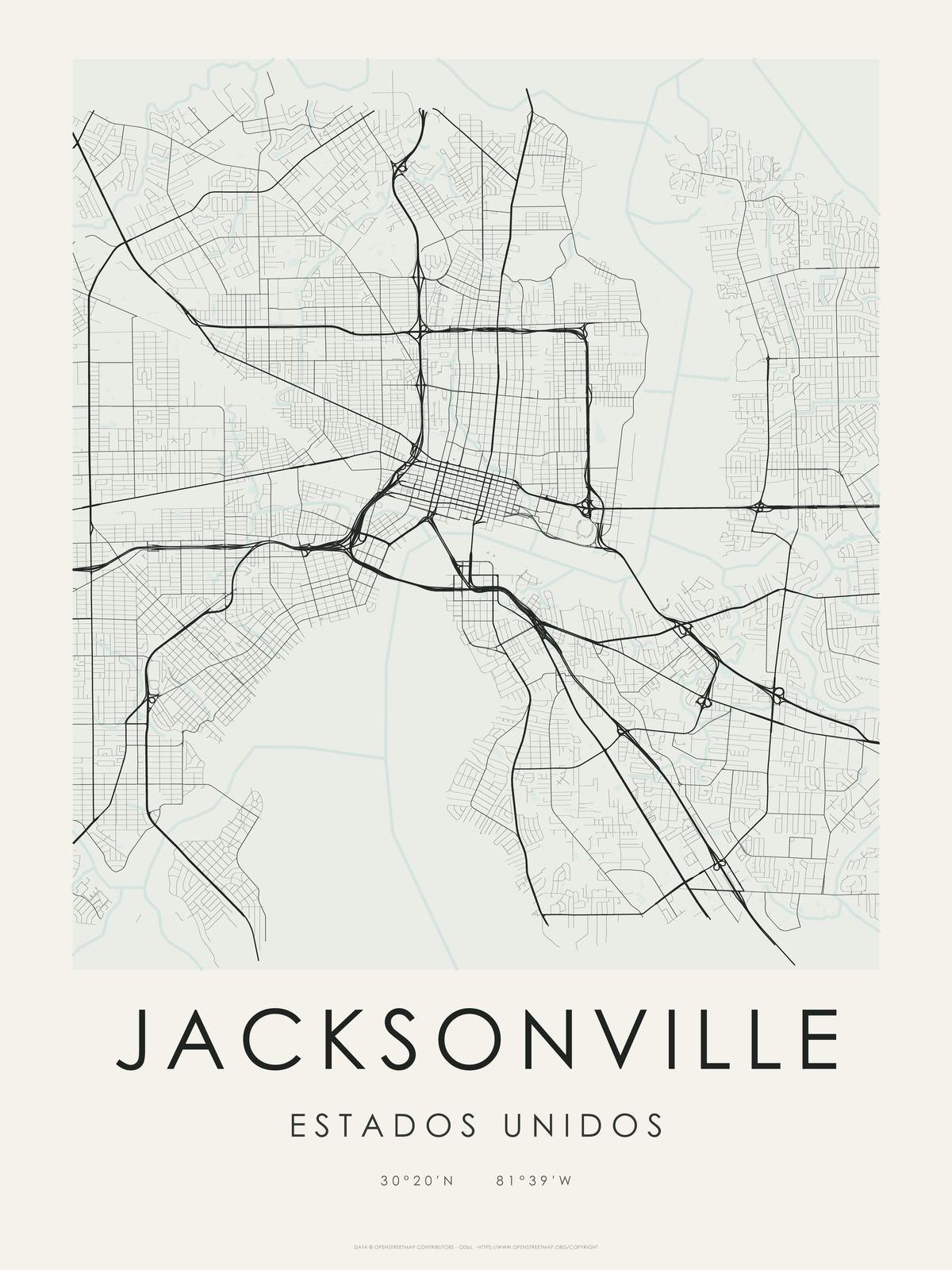 Jacksonville 1 — mapa artístico 3:4