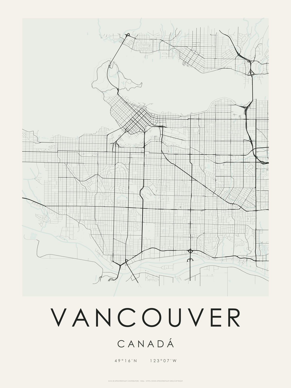 Vancouver 1 — mapa artístico 3:4