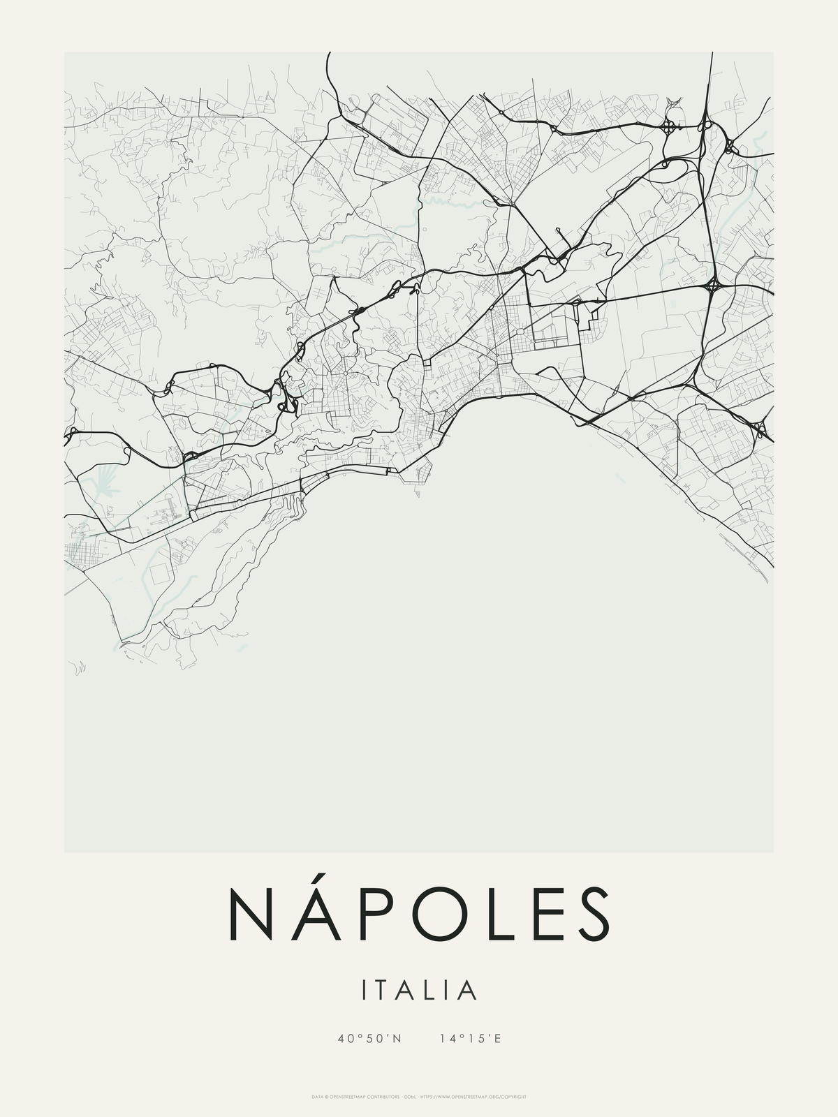 Nápoles 1 — mapa artístico 3:4