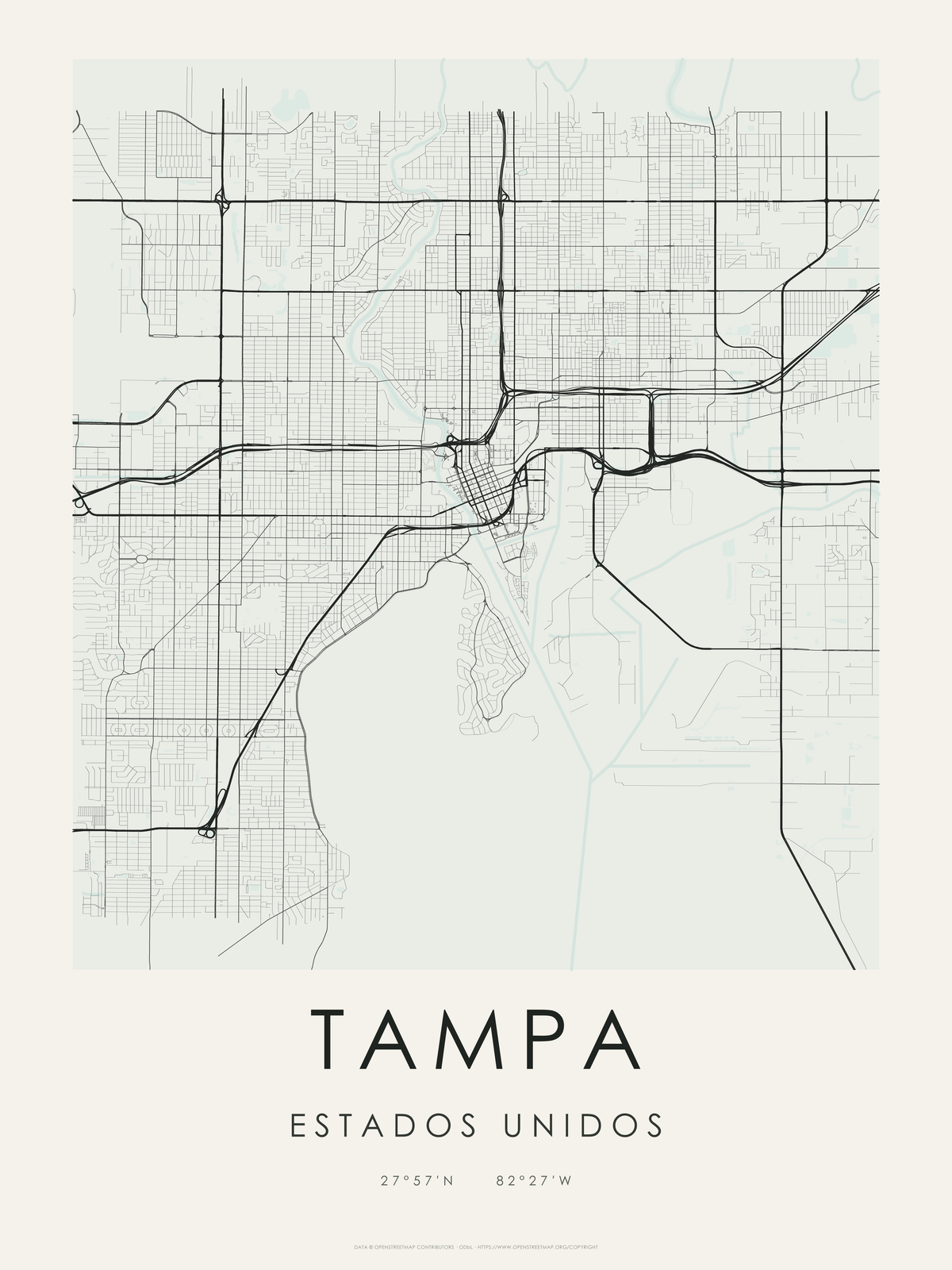 Tampa 1 — mapa artístico 3:4