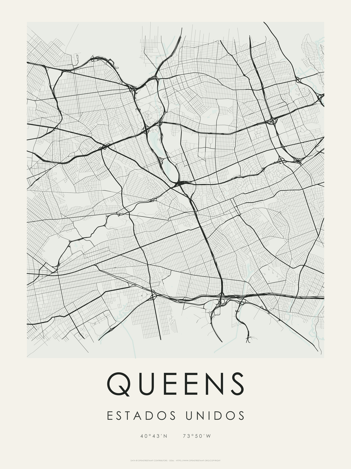 Queens 1 — mapa artístico 3:4