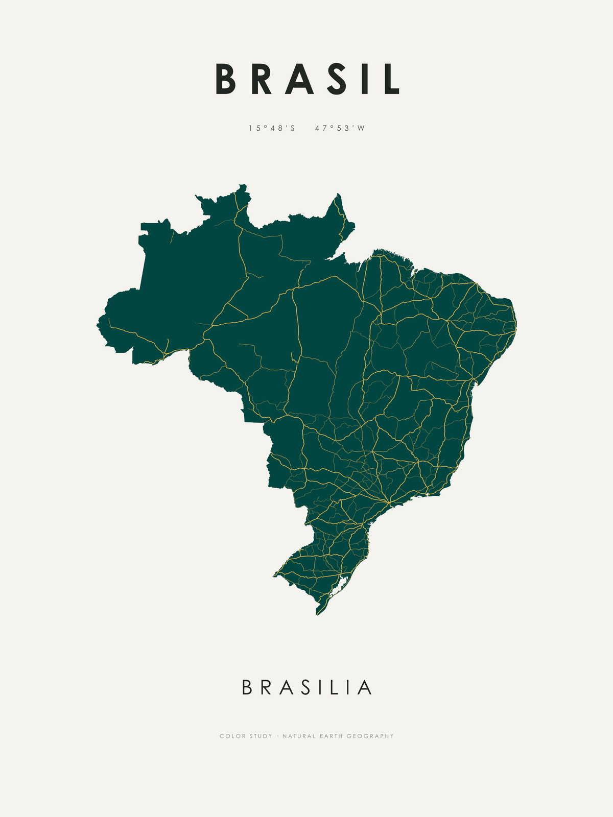 Brasil 1 — mapa artístico 3:4