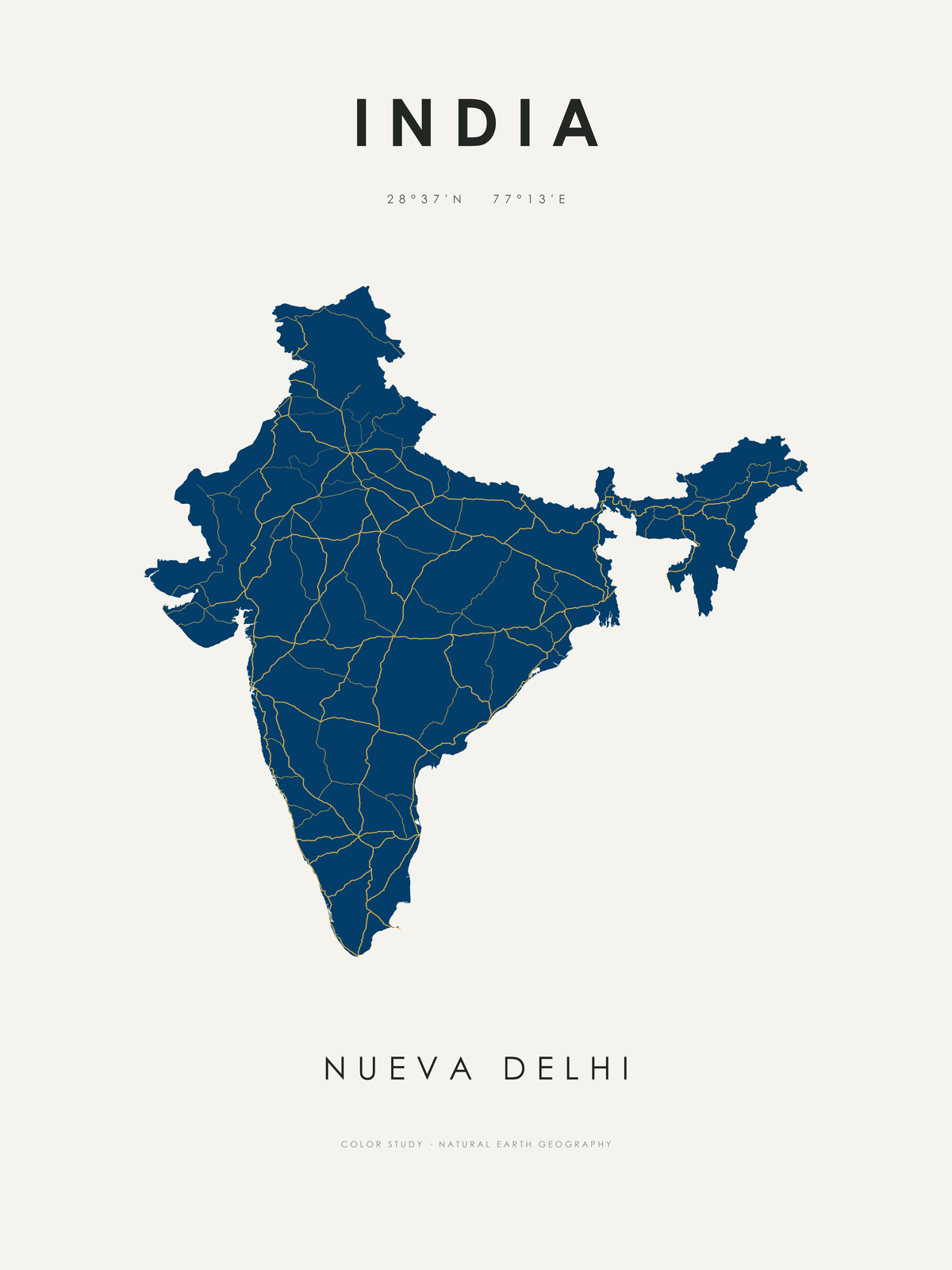 India 1 — mapa artístico 3:4