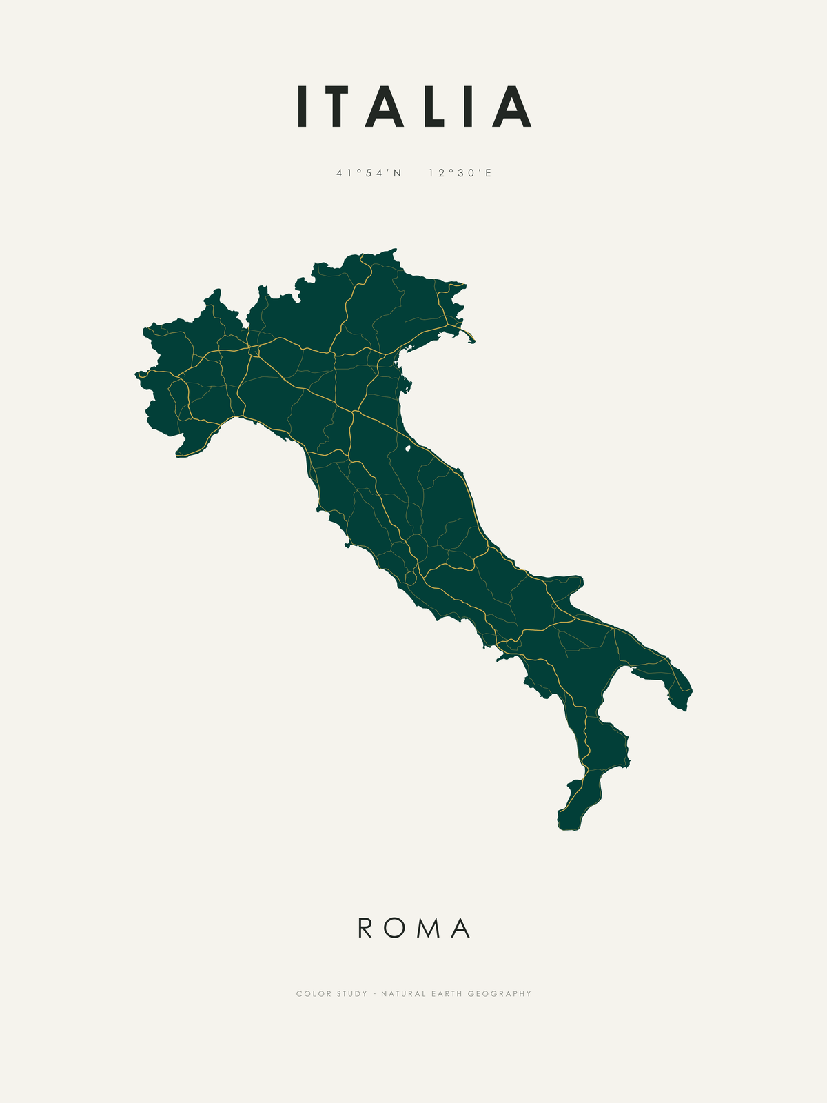 Italia 1 — mapa artístico 3:4