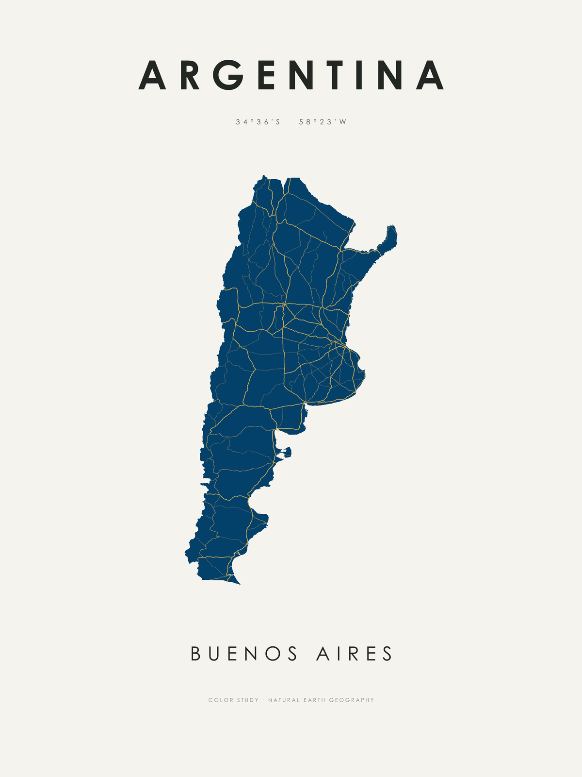 Argentina 3 — mapa artístico 3:4