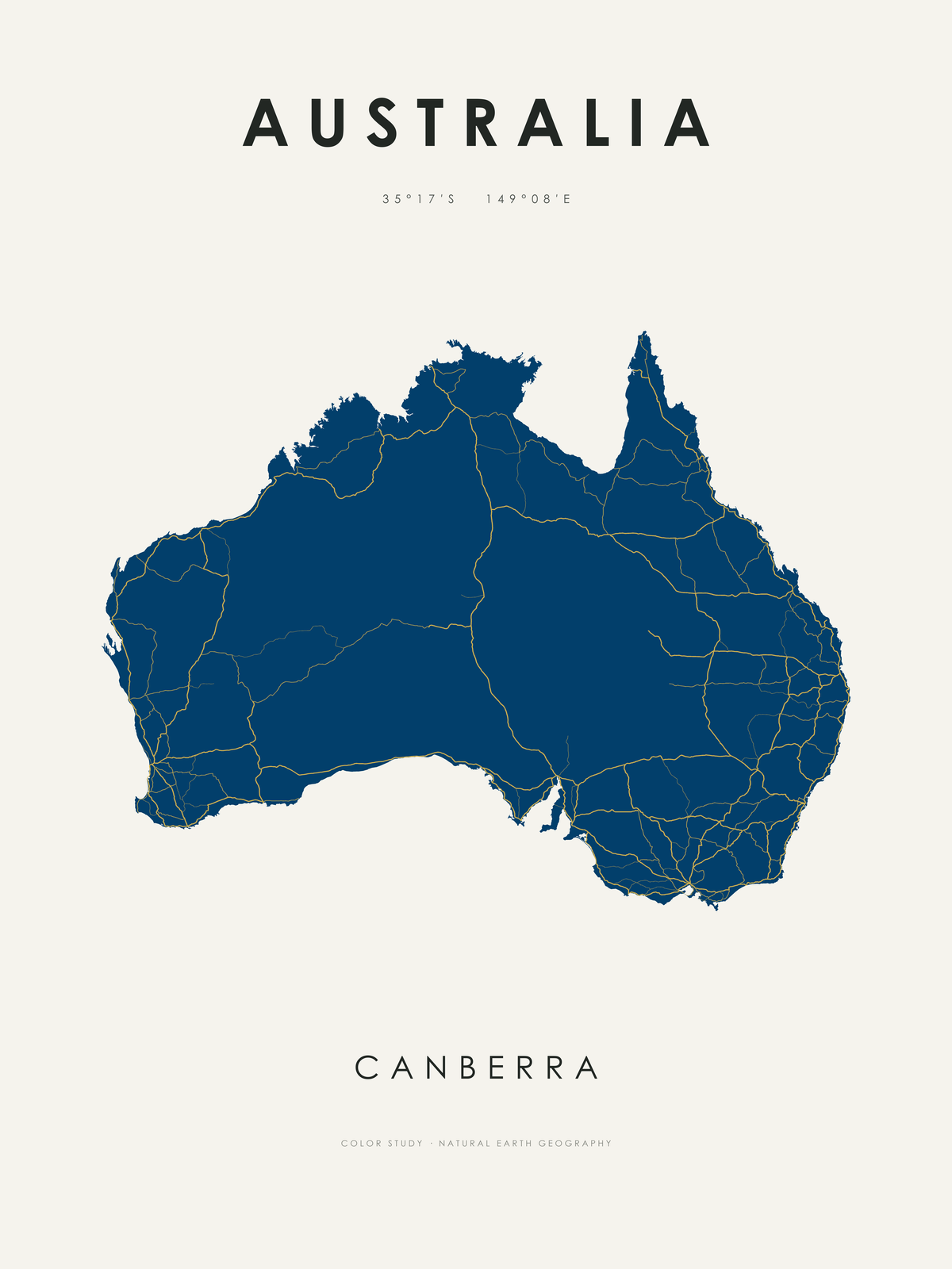 Australia 1 — mapa artístico 3:4