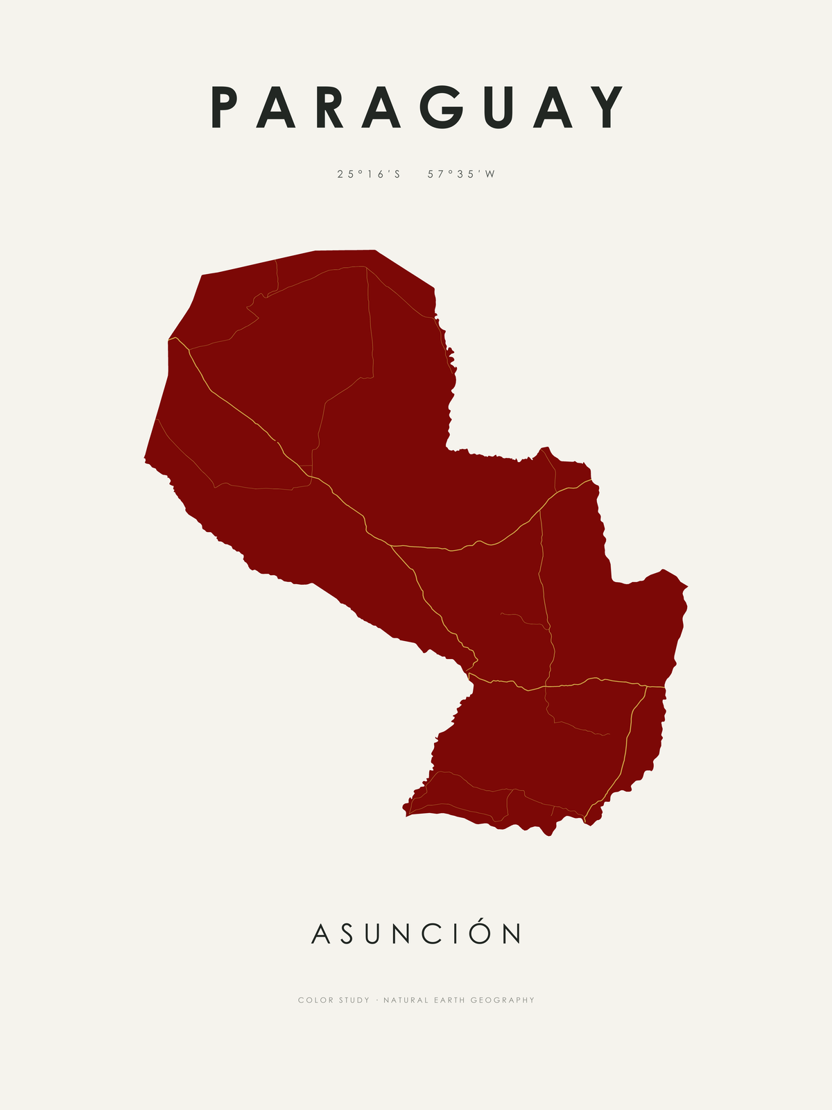 Paraguay 1 — mapa artístico 3:4