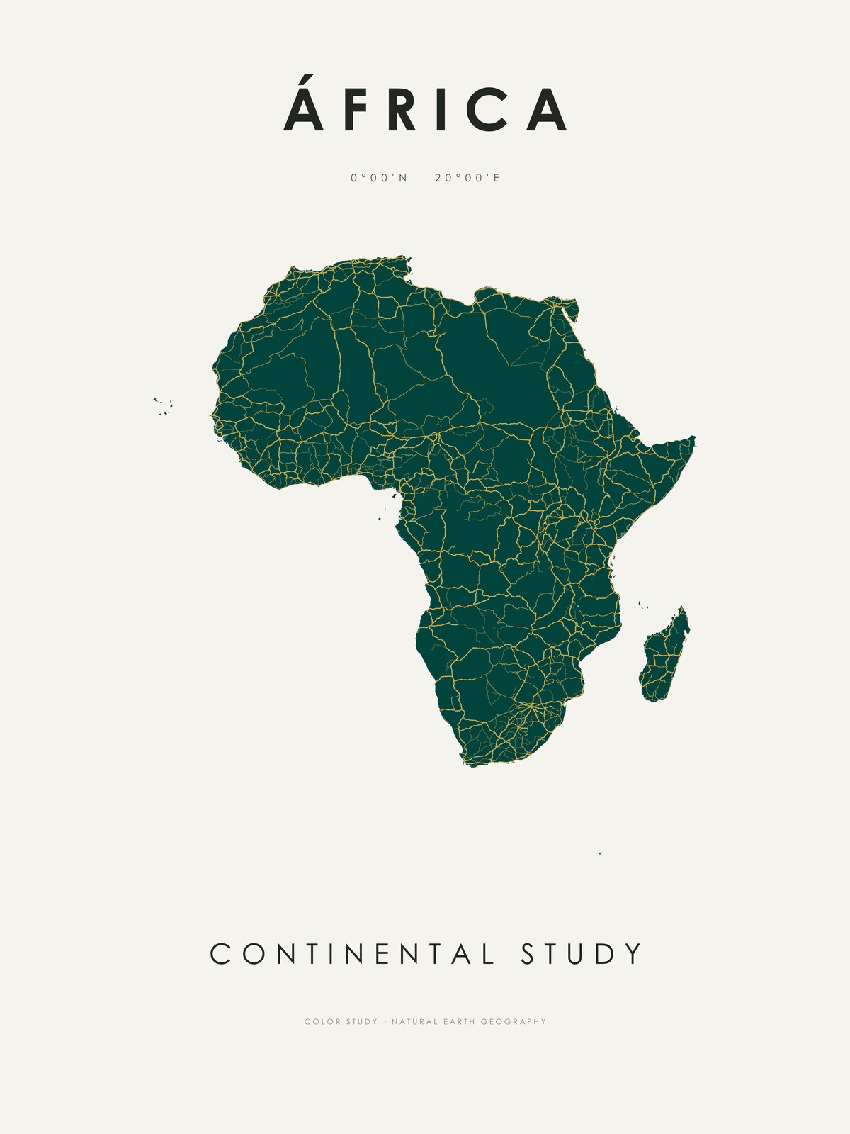 África 1 — mapa artístico 3:4