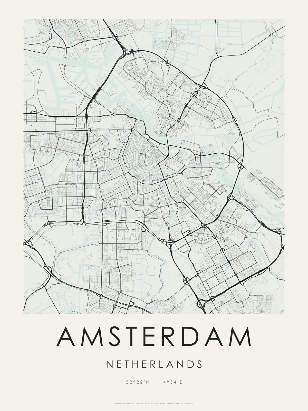 Ámsterdam 2 — mapa artístico 3:4