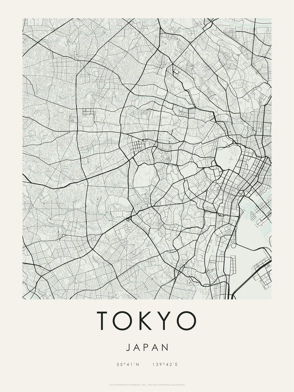 Tokio 1 — mapa artístico 3:4