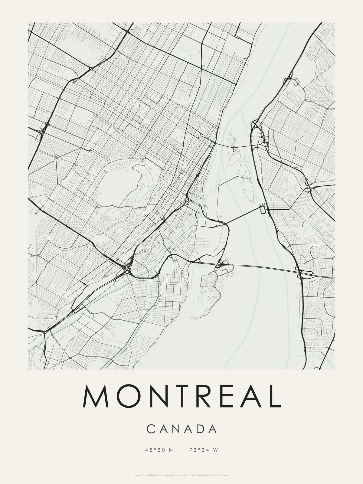 Montreal 1 — mapa artístico 3:4