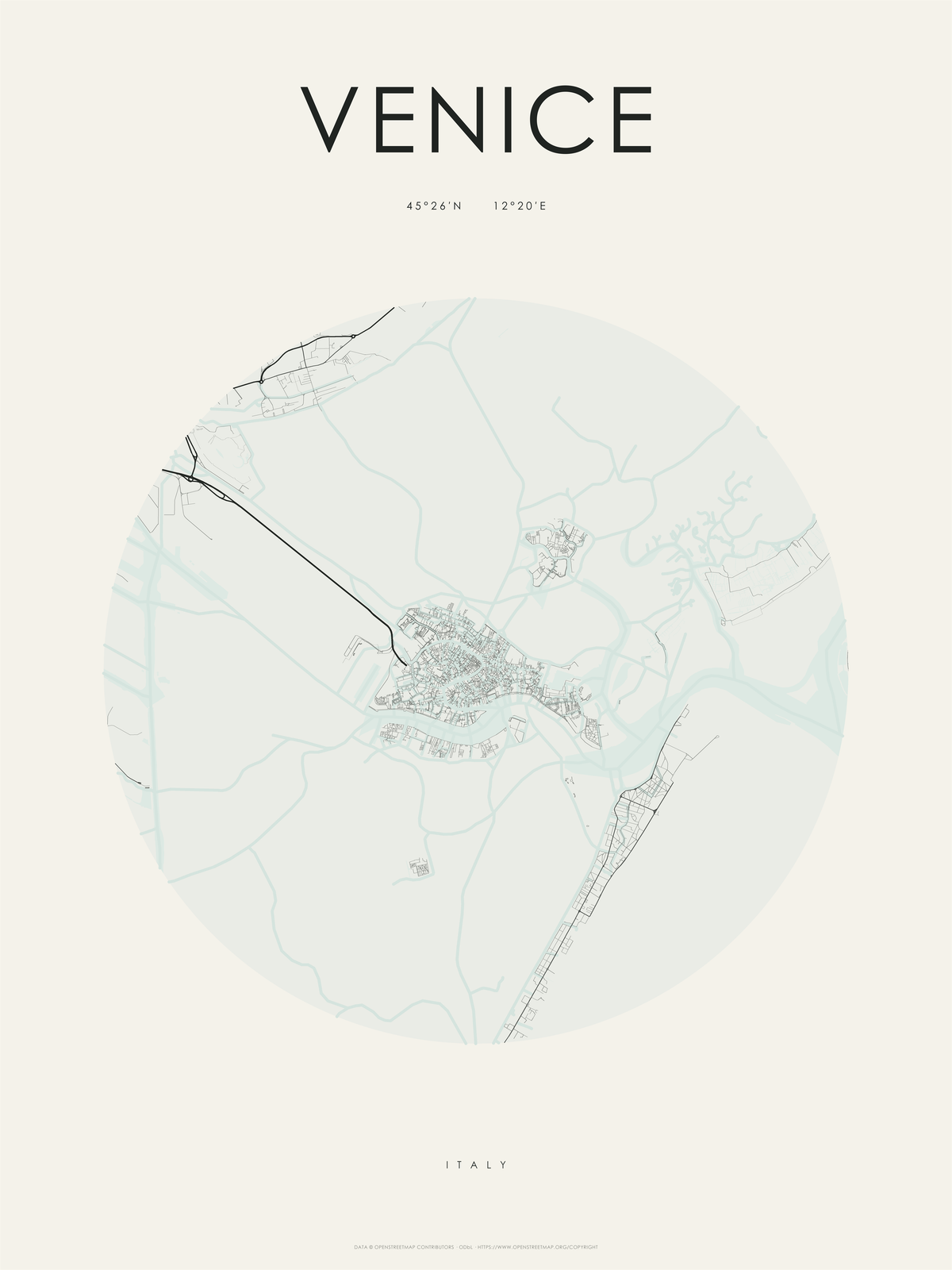 Venecia 1 — mapa artístico 3:4