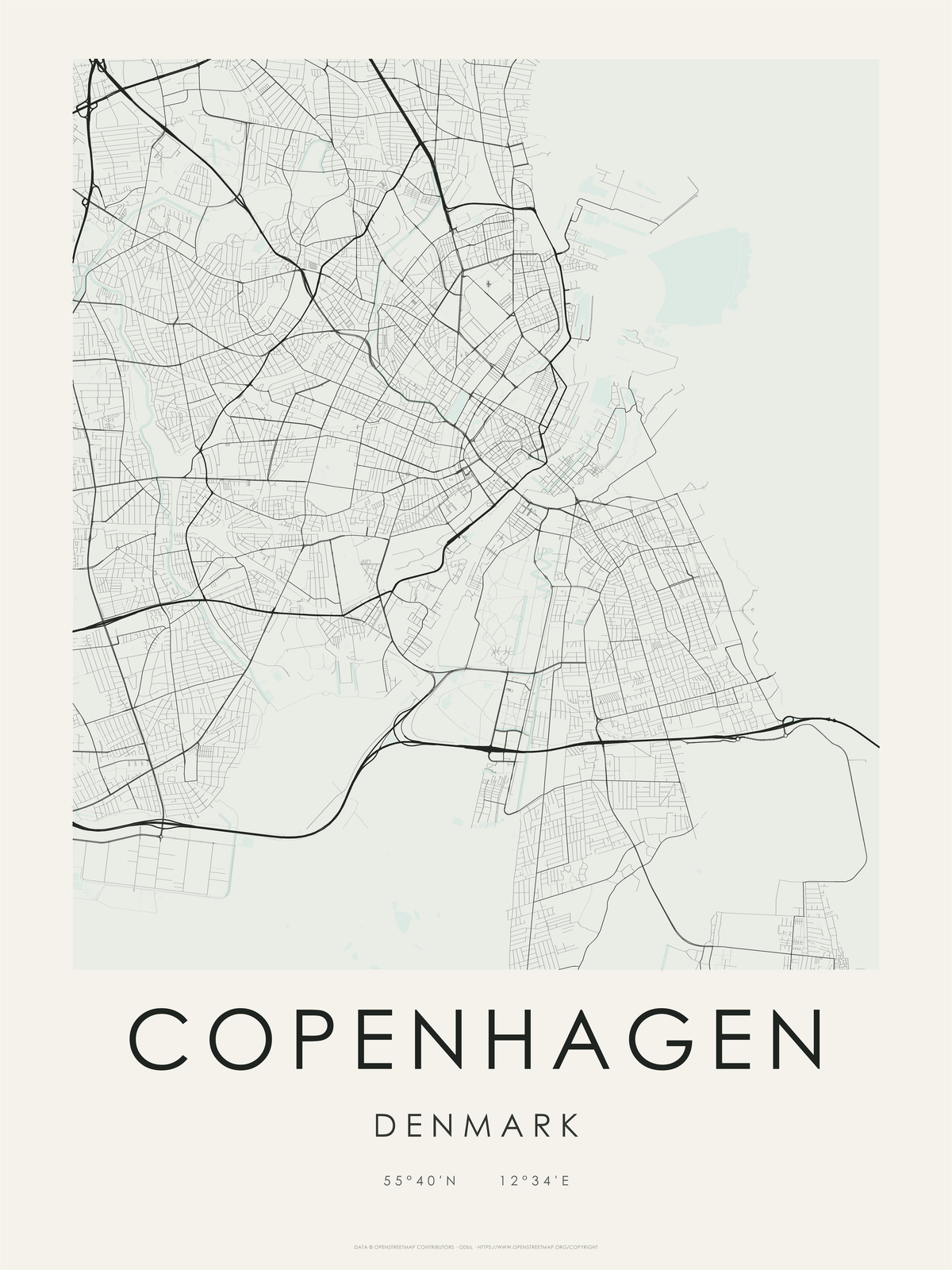 Copenhague 1 — mapa artístico 3:4