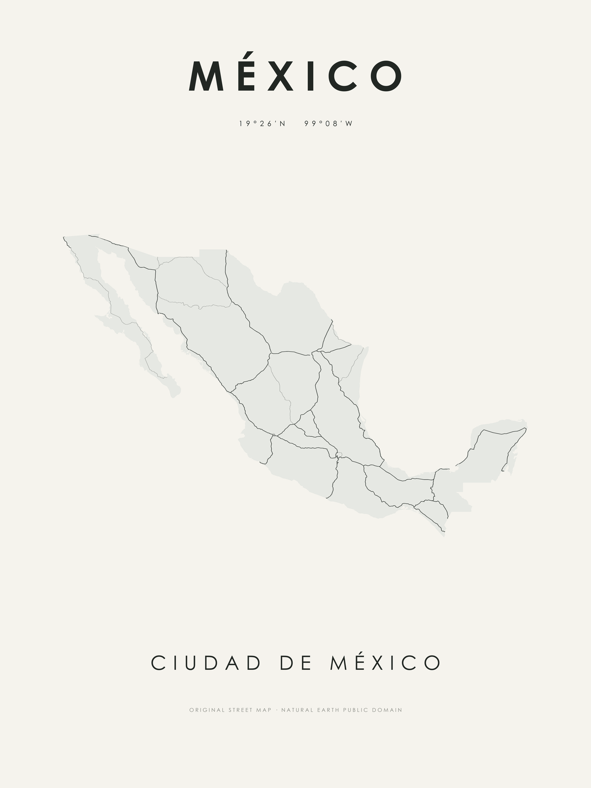 México 2 — mapa artístico 3:4